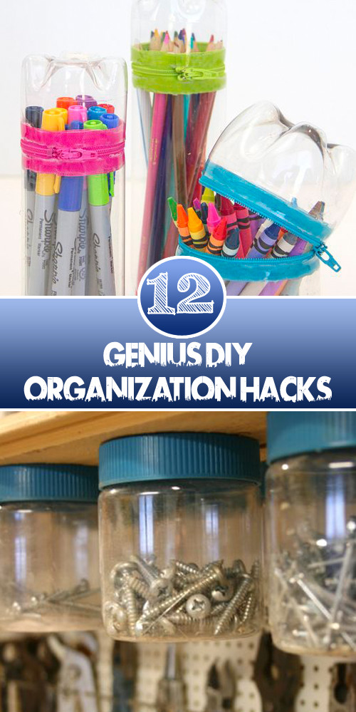 DIY Organization Hacks
 12 Genius DIY Organization Hacks – Diys and Hacks