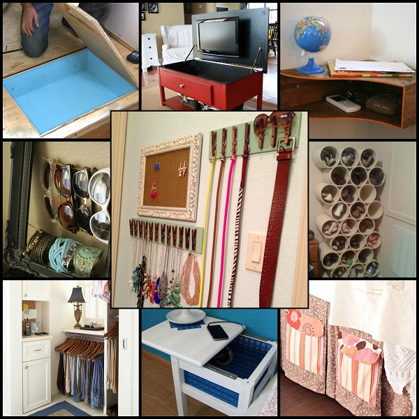 DIY Organization Ideas For Bedrooms
 Cool Bedroom Storage Ideas