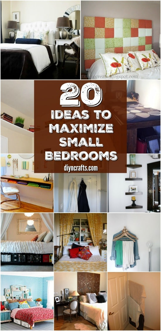 DIY Organization Ideas For Small Bedrooms
 20 Space Saving Ideas and Organizing Projects to Maximize