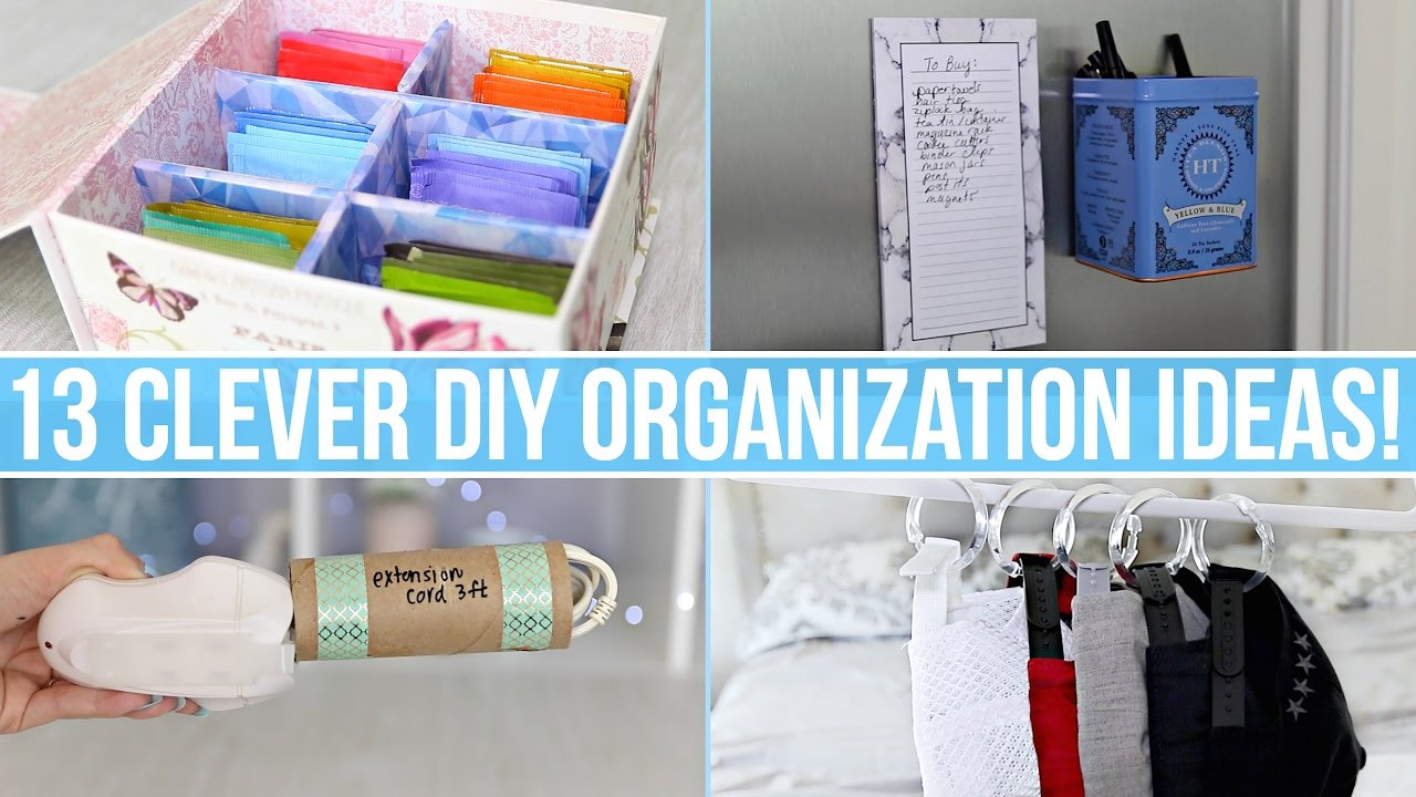 DIY Organization Tips
 13 Clever DIY Home Organization Ideas