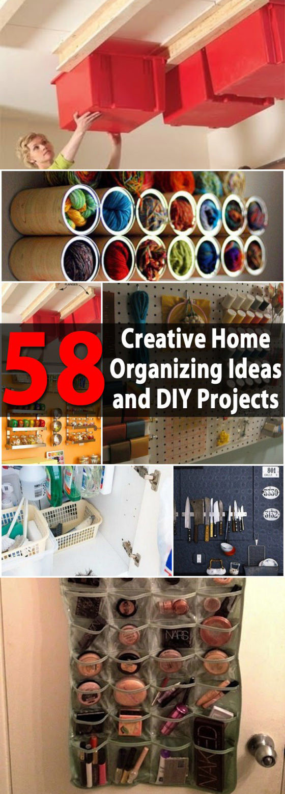DIY Organizing Projects
 Top 58 Most Creative Home Organizing Ideas and DIY