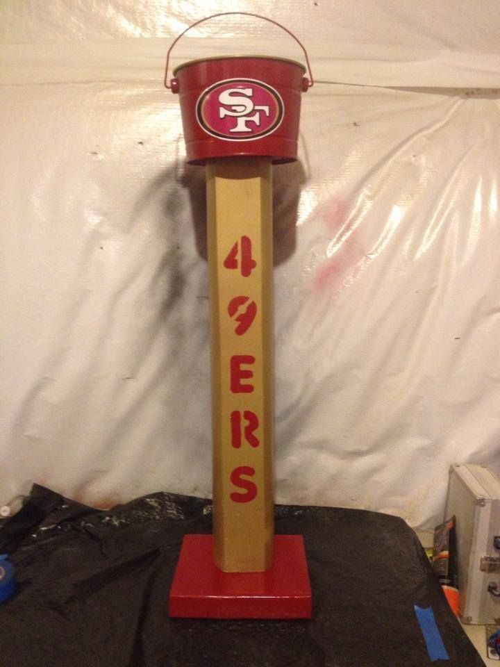 DIY Outdoor Ashtray Ideas
 SF 49ers outdoor standing ashtray available from