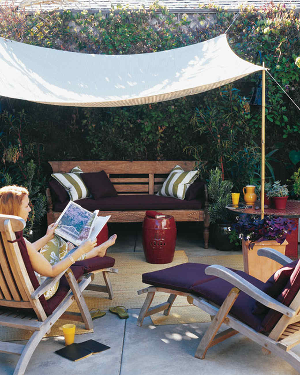 DIY Outdoor Awning
 A Slice of Shade Creating Canopies