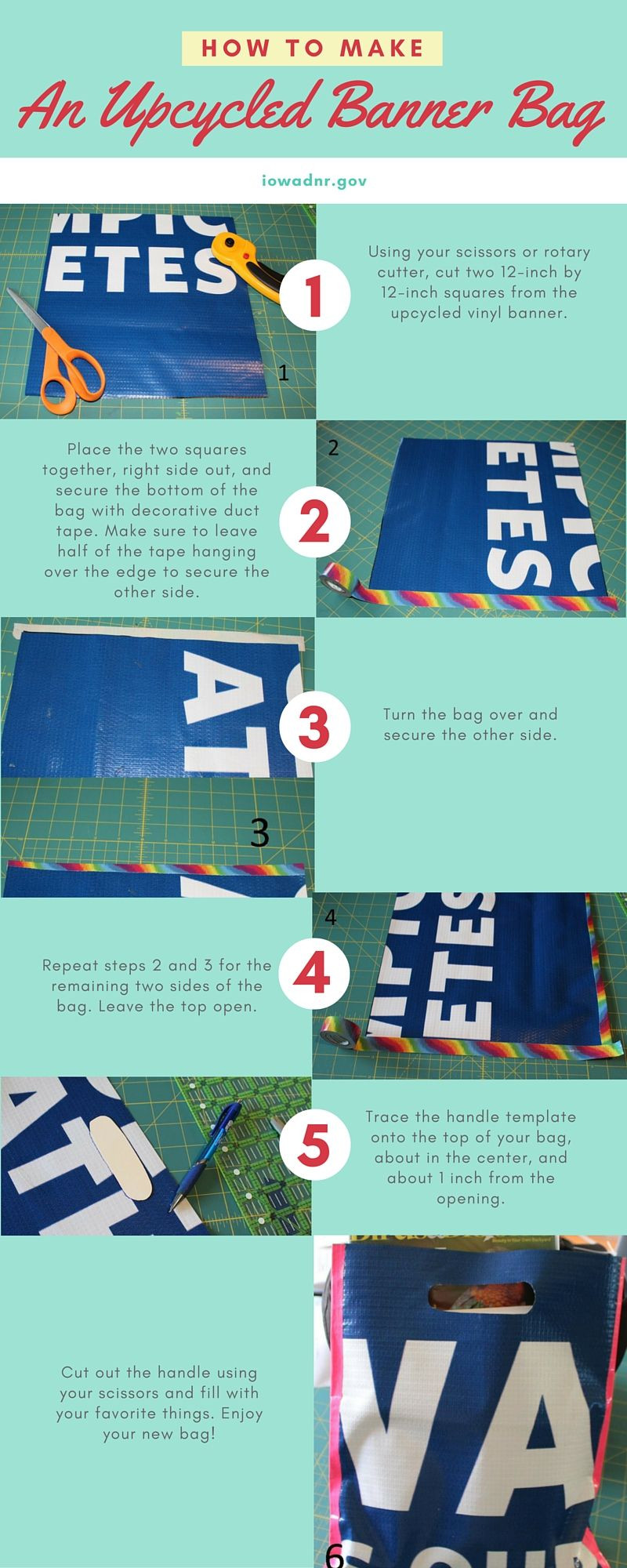 DIY Outdoor Banner
 Give Old Stuff New Life with These Upcycling Projects