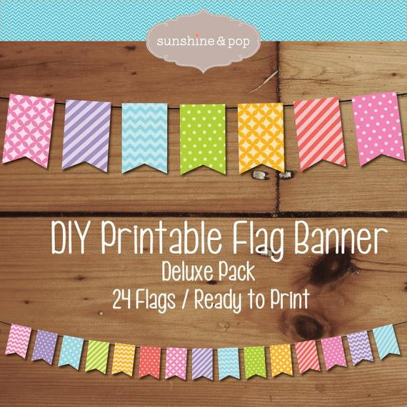 DIY Outdoor Banner
 Items similar to INSTANT DOWNLOAD Rainbow Printable Flag
