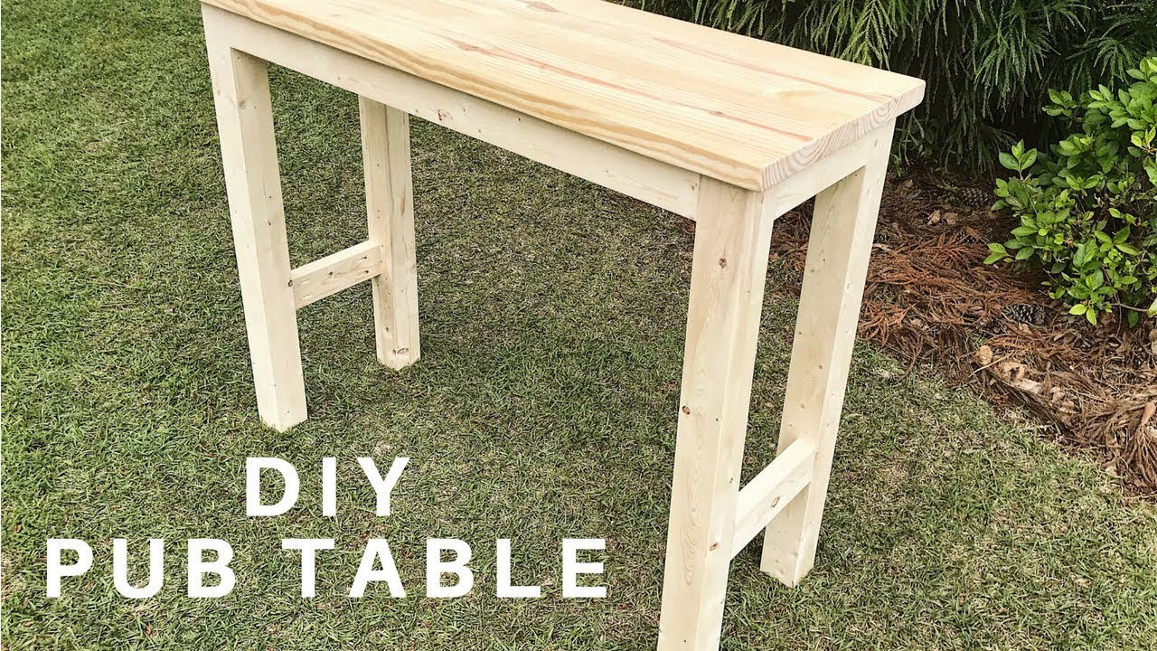 DIY Outdoor Bar Table
 DIY PUB TABLE