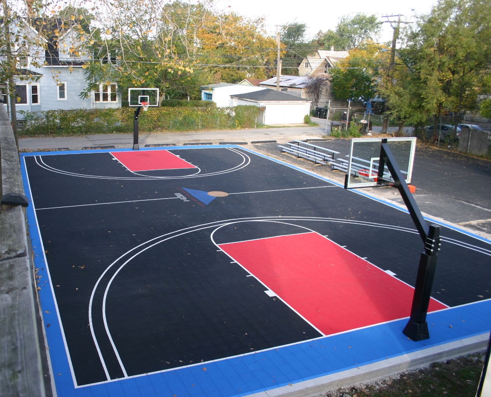 DIY Outdoor Basketball Court
 Diy Basketball Court Stencil Hoops Blog Clipgoo Modern