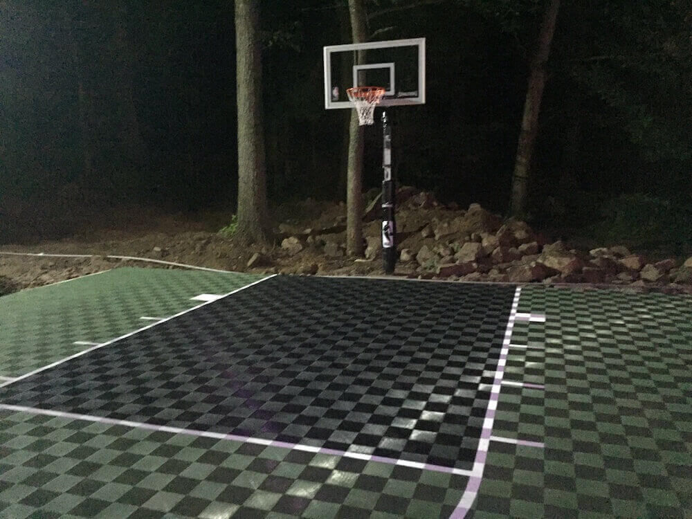 DIY Outdoor Basketball Court
 Backyard Basketball Court Ideas Picture Gallery from