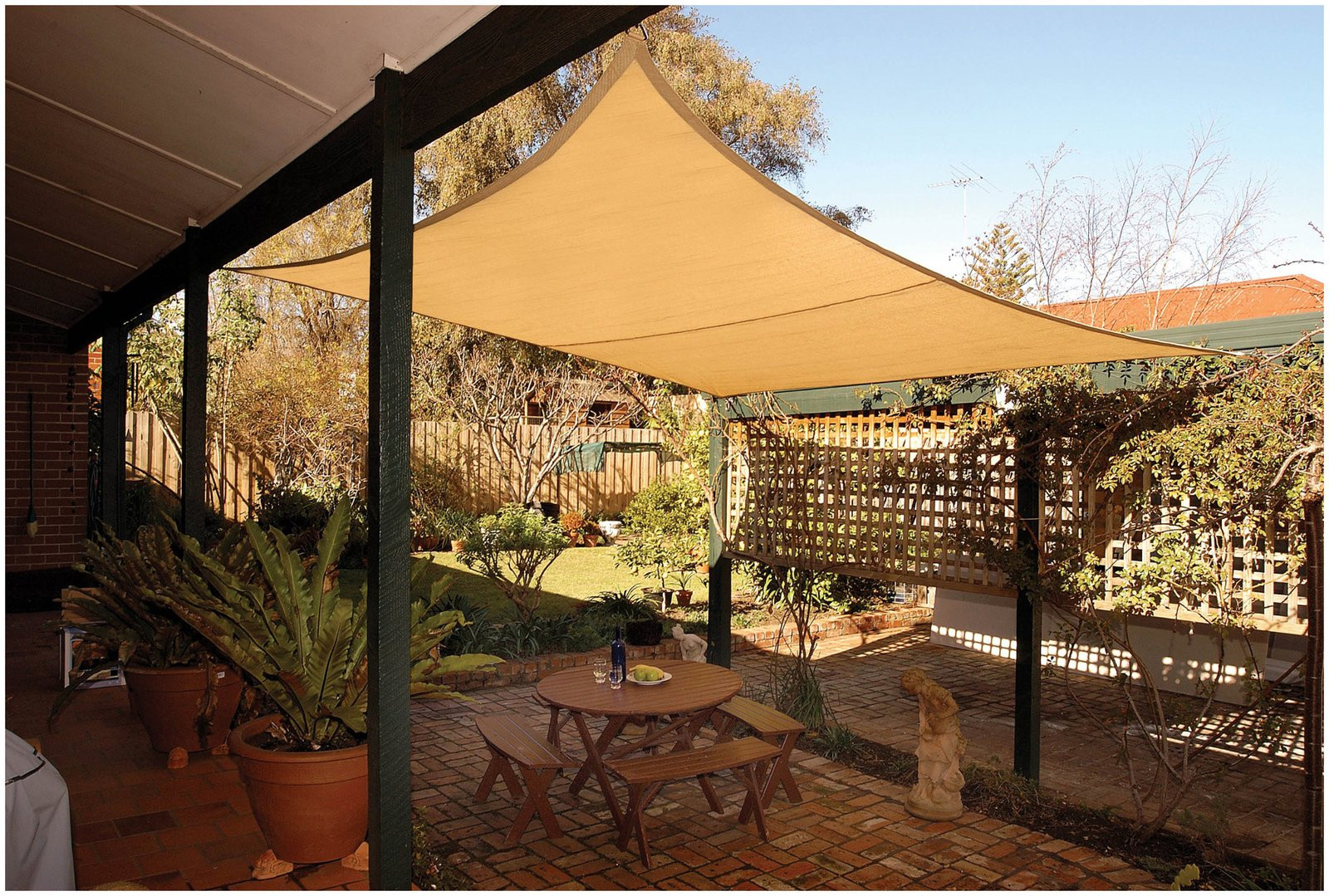 DIY Outdoor Blinds
 DIY Shade Sail Simple Practical and Re mended