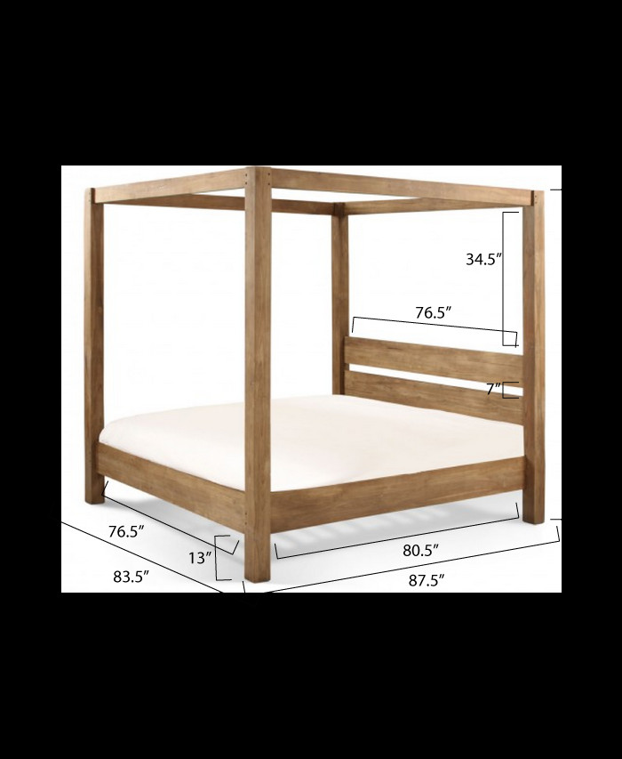 DIY Outdoor Canopy Frame
 Build a Minimalist Rustic King Canopy Bed
