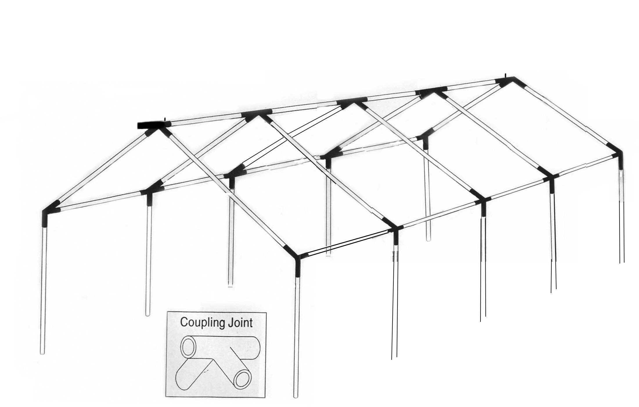 DIY Outdoor Canopy Frame
 Tent Frame Systems