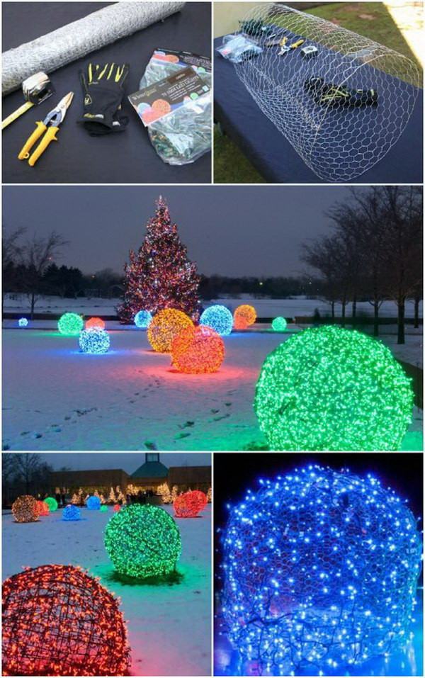 DIY Outdoor Christmas Light Decorations
 25 Sparkling Christmas Lighting Decoration Ideas DIY