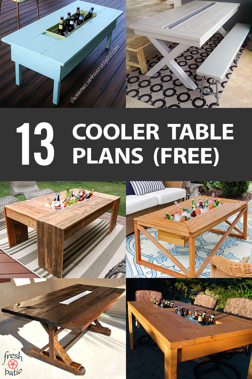 DIY Outdoor Cooler Table
 13 DIY Cooler Table Plans to Build for Outdoor Beer