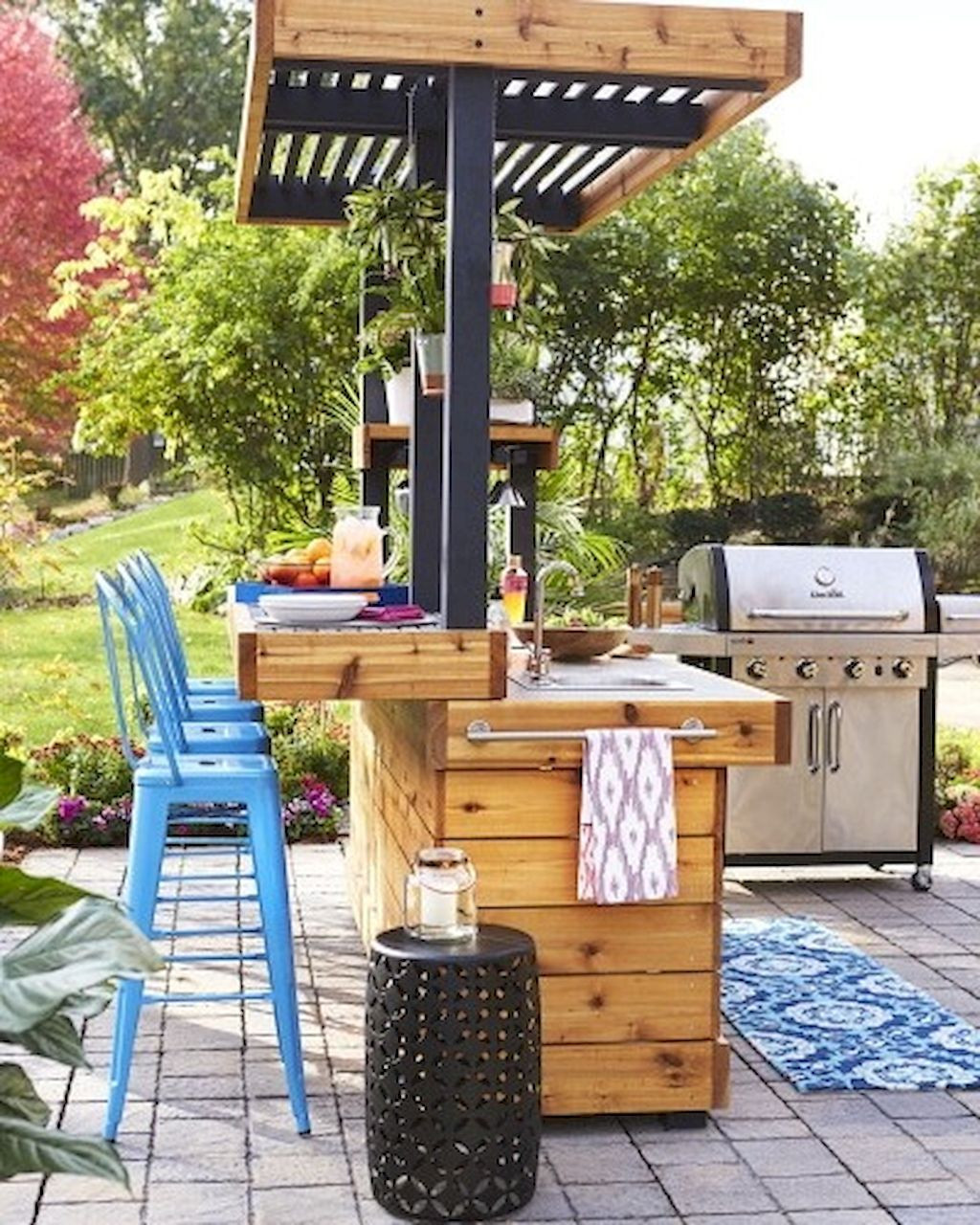 DIY Outdoor Countertop Ideas
 47 Incredible Outdoor Kitchen Design Ideas on Backyard