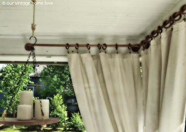 DIY Outdoor Curtain Rods
 10 Amazing DIY Outdoor Furniture and Decor Ideas Setting
