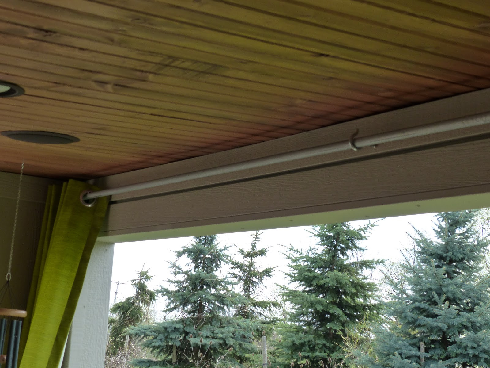 DIY Outdoor Curtain Rods
 JULIE PETERSON Simple Redesign DIY BUDGET OUTDOOR