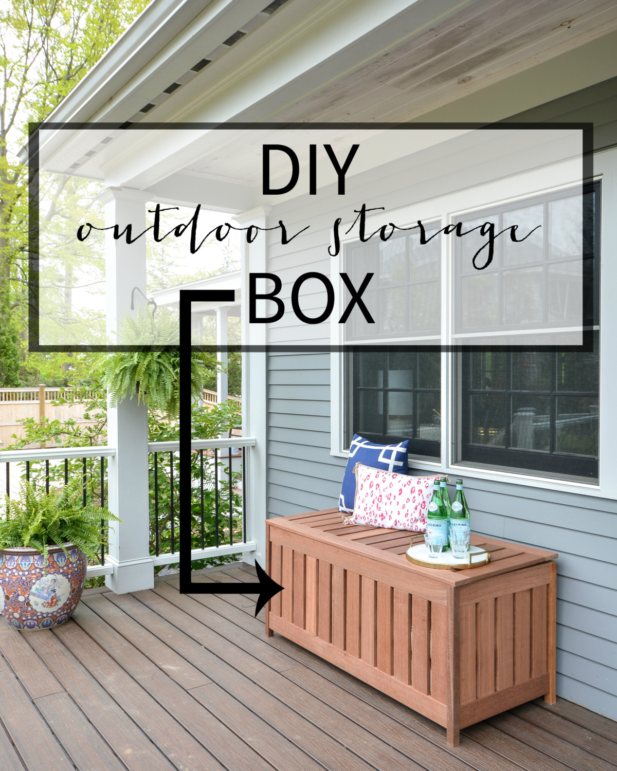 DIY Outdoor Cushion Storage
 DIY Outdoor Storage Box The Chronicles of Home