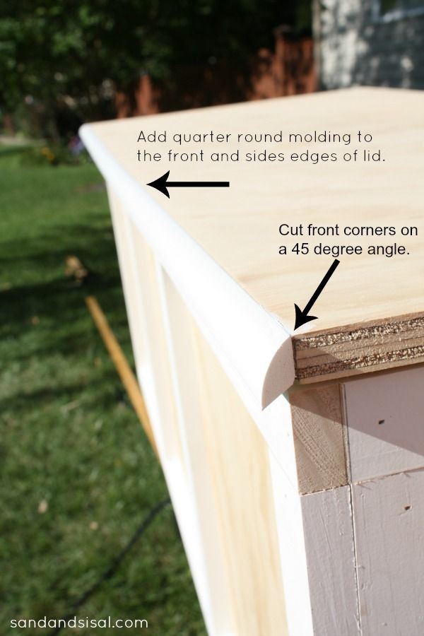 DIY Outdoor Cushion Storage
 DIY Outdoor Storage Box Bench