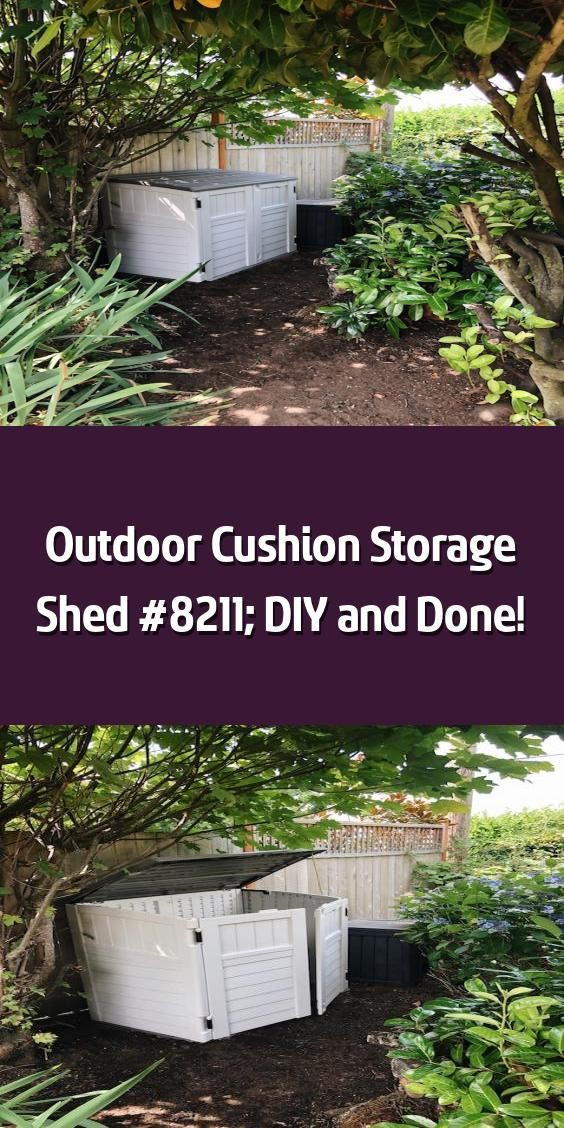 DIY Outdoor Cushion Storage
 Outdoor Cushion Storage Shed – DIY and Done Today Im