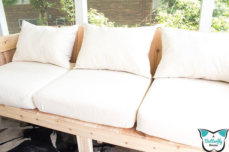 DIY Outdoor Cushions Foam
 Cheap DIY Outdoor Cushions A Butterfly House