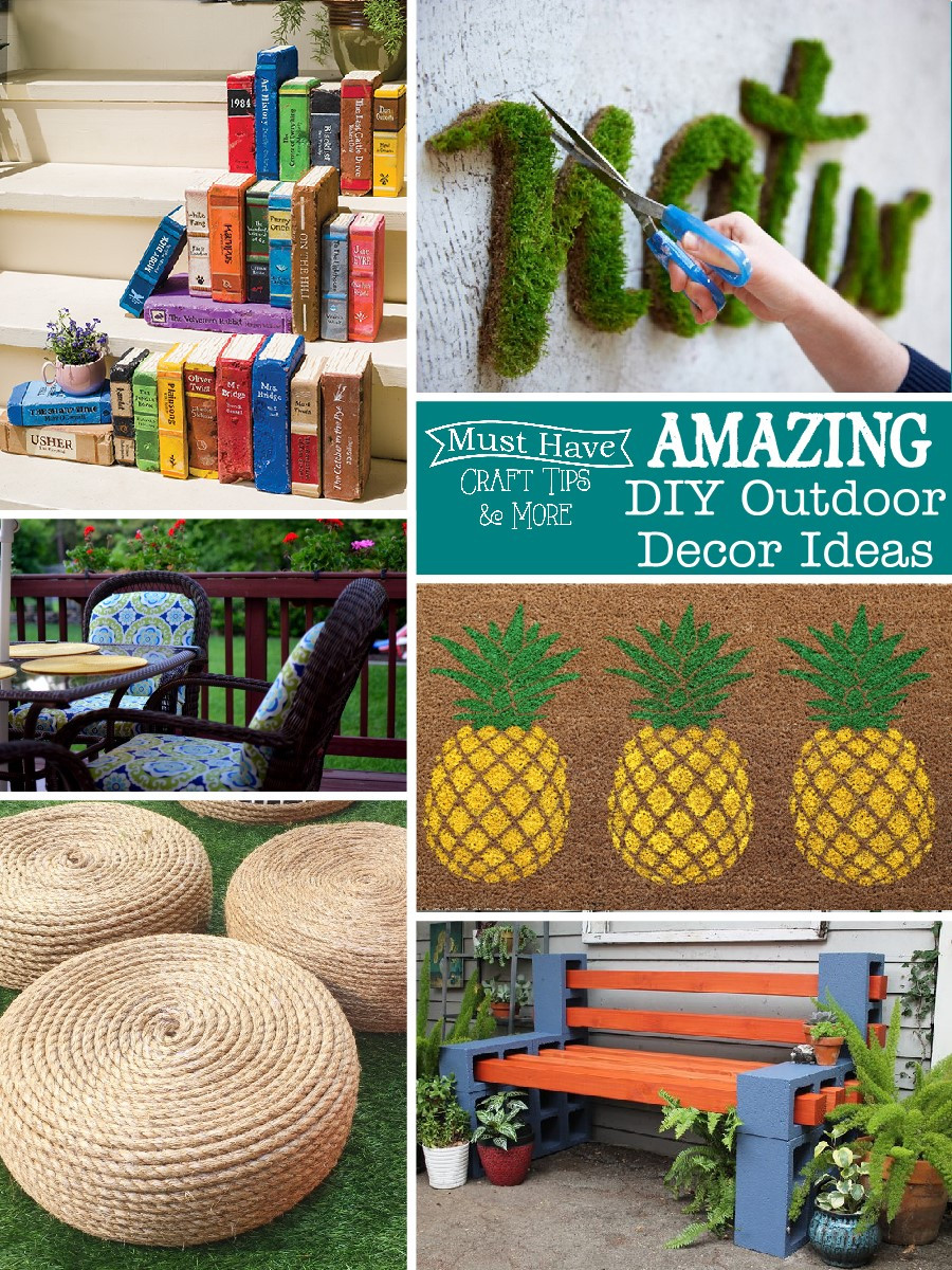 DIY Outdoor Decorating Ideas
 DIY Outdoor Decor Ideas Mine for the Making