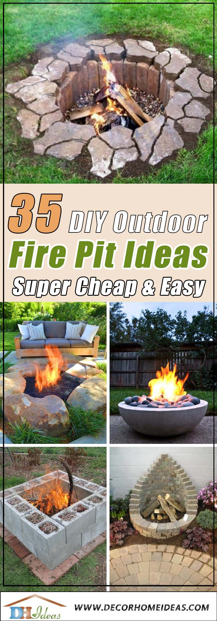 DIY Outdoor Fireplace Ideas
 35 Best DIY Outdoor Fire Pit Ideas [ Super Cheap & Easy