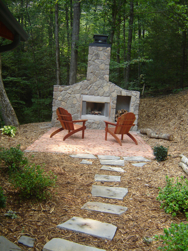 DIY Outdoor Fireplace Ideas
 How To Build a Fireplace on an Outdoor Patio how tos