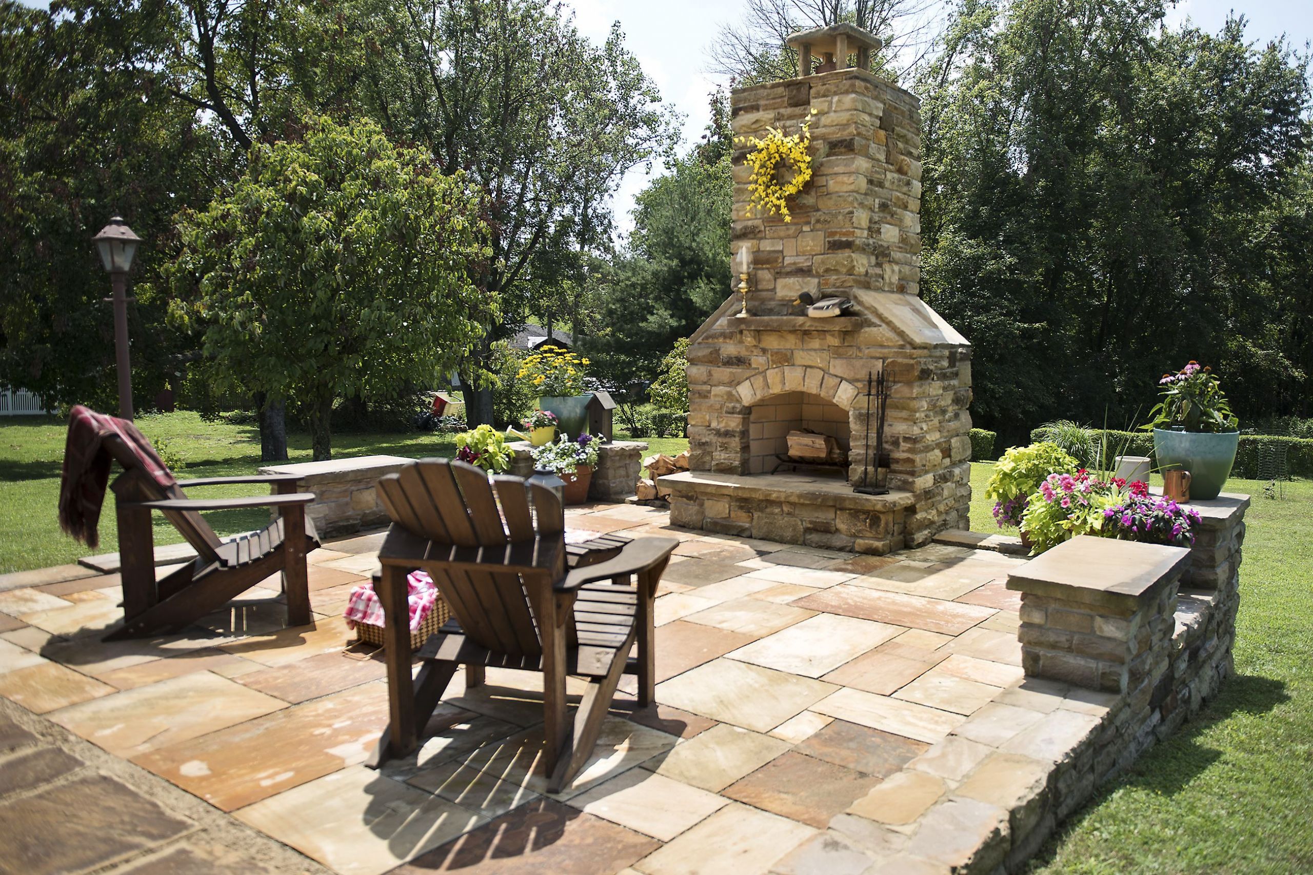 DIY Outdoor Fireplace Ideas
 DIY stonecutter Donora man builds his own patio outdoor