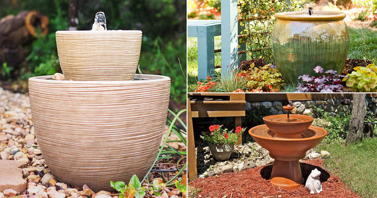 DIY Outdoor Fountain Ideas
 14 DIY Container Water Fountain Ideas That Are Easy And