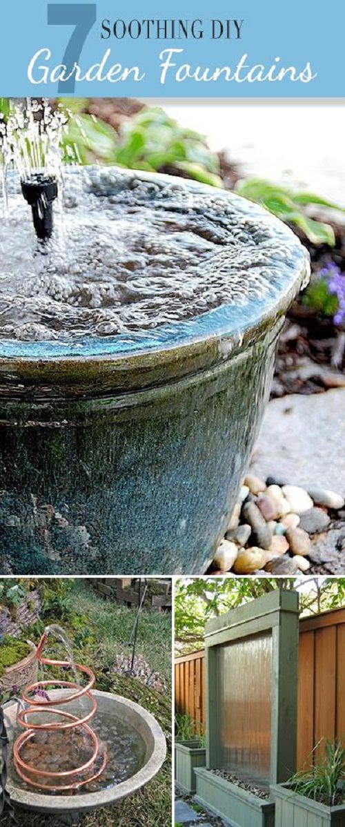 DIY Outdoor Fountain Ideas
 7 Soothing DIY Garden Fountains to Beautify your Garden