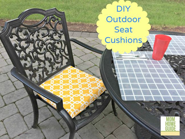 DIY Outdoor Furniture Cushions
 DIY Outdoor Seat Cushions