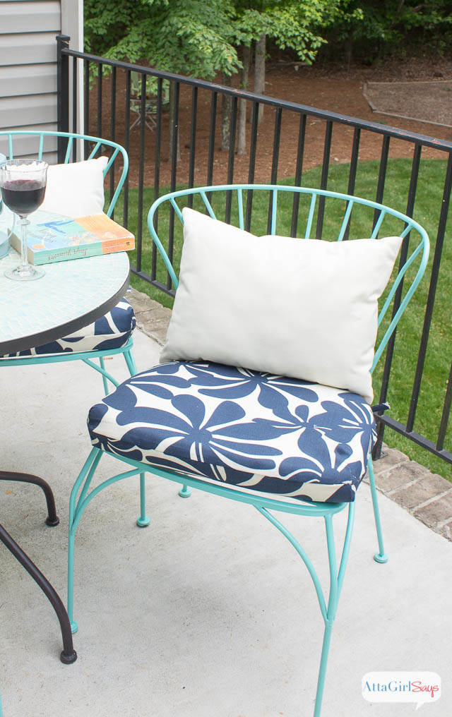 DIY Outdoor Furniture Cushions
 Porch Makeover Progress DIY Outdoor Chair Cushions Atta