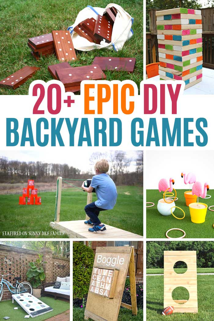 DIY Outdoor Games For Kids
 20 Epic DIY Backyard Games for Kids & Families