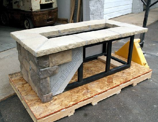 DIY Outdoor Gas Fireplace Kits
 trough fire pit kit