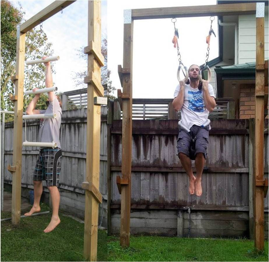 DIY Outdoor Gymnastics Bar
 Back To Primal Pull up frame