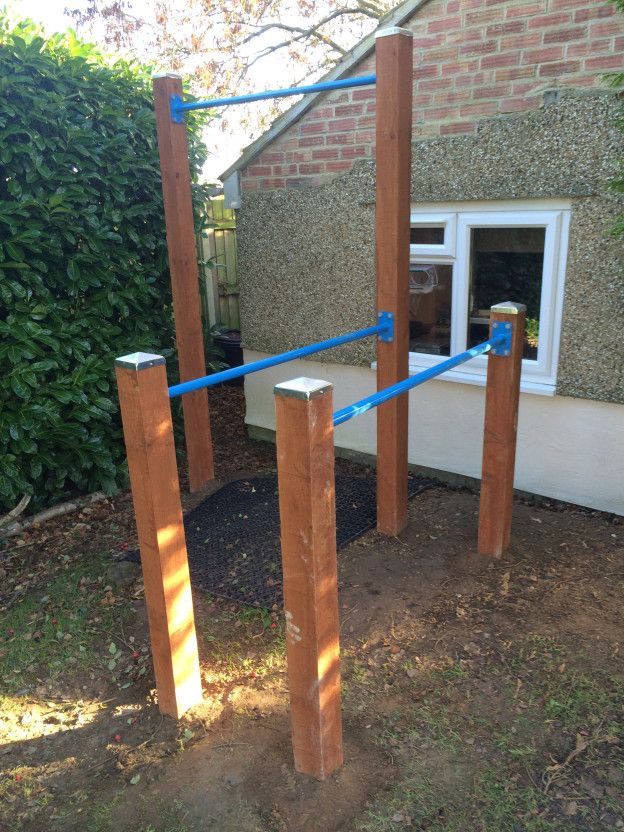 DIY Outdoor Gymnastics Bar
 how to build an outdoor gym Google Search