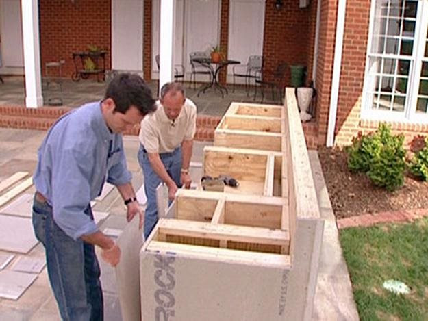 DIY Outdoor Kitchen Frames
 Outdoor Kitchen Construction – Masonry Wood Kits