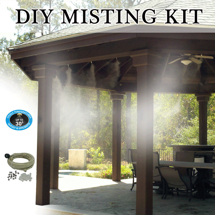 DIY Outdoor Mister
 DIY patio misting system is made with UV treated flexible