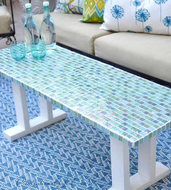 DIY Outdoor Mosaic Table
 DIY Tile Outdoor Table With images
