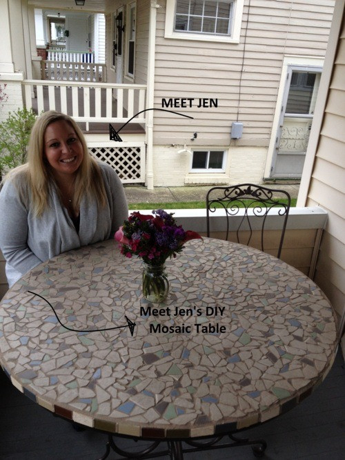 DIY Outdoor Mosaic Table
 Apartment Decorating $30 DIY Mosaic Table