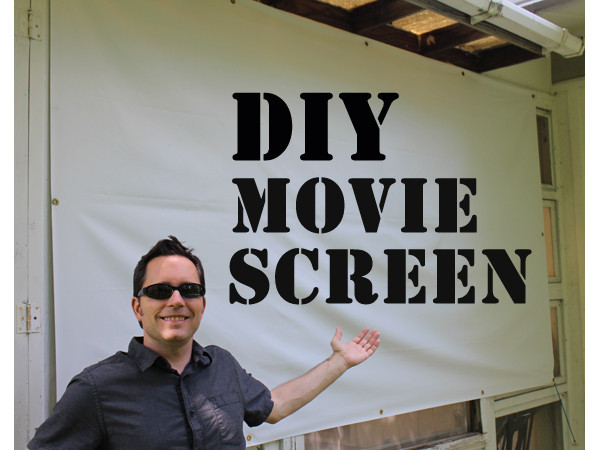 DIY Outdoor Movie Projector
 DIY Movie Screen for an Outdoor Movie Night Feelgood Style