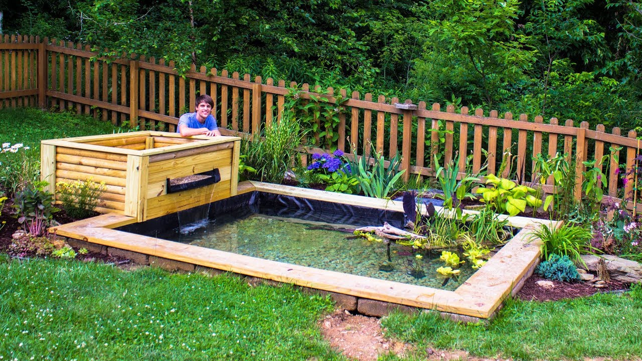 DIY Outdoor Pond
 DIY Backyard Garden Pond