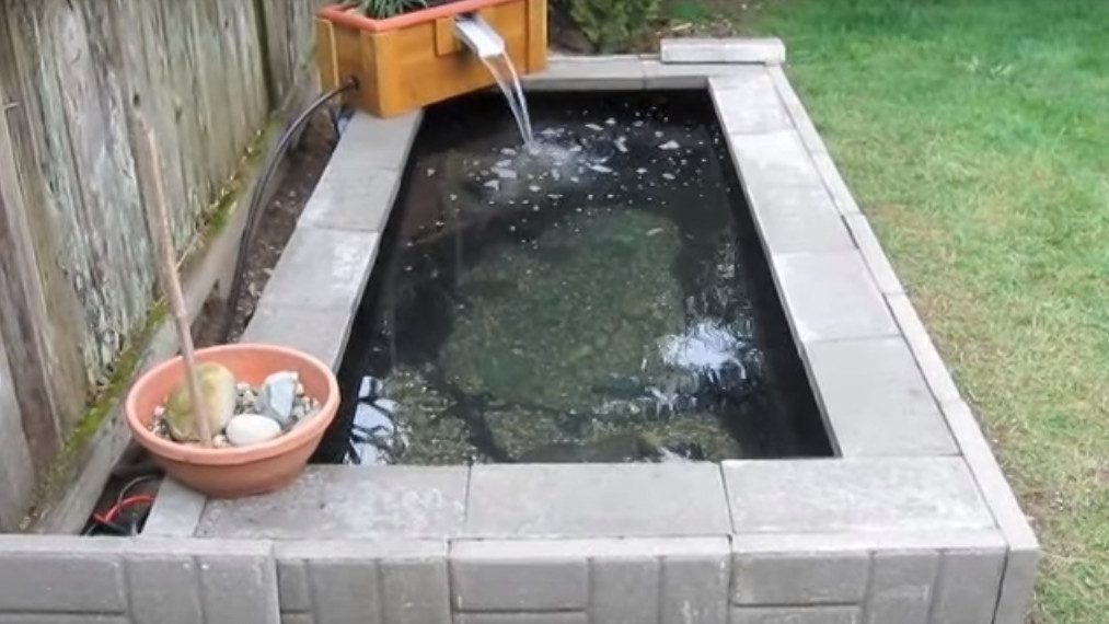 DIY Outdoor Pond
 How To Build A Homemade Garden Pond With Waterfall Feature