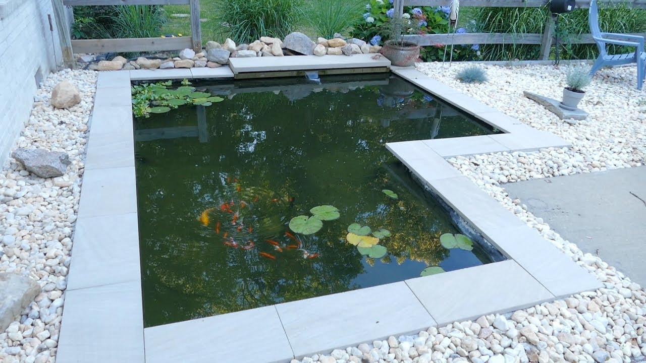 DIY Outdoor Pond
 DIY Modern Backyard Koi Pond A Bud