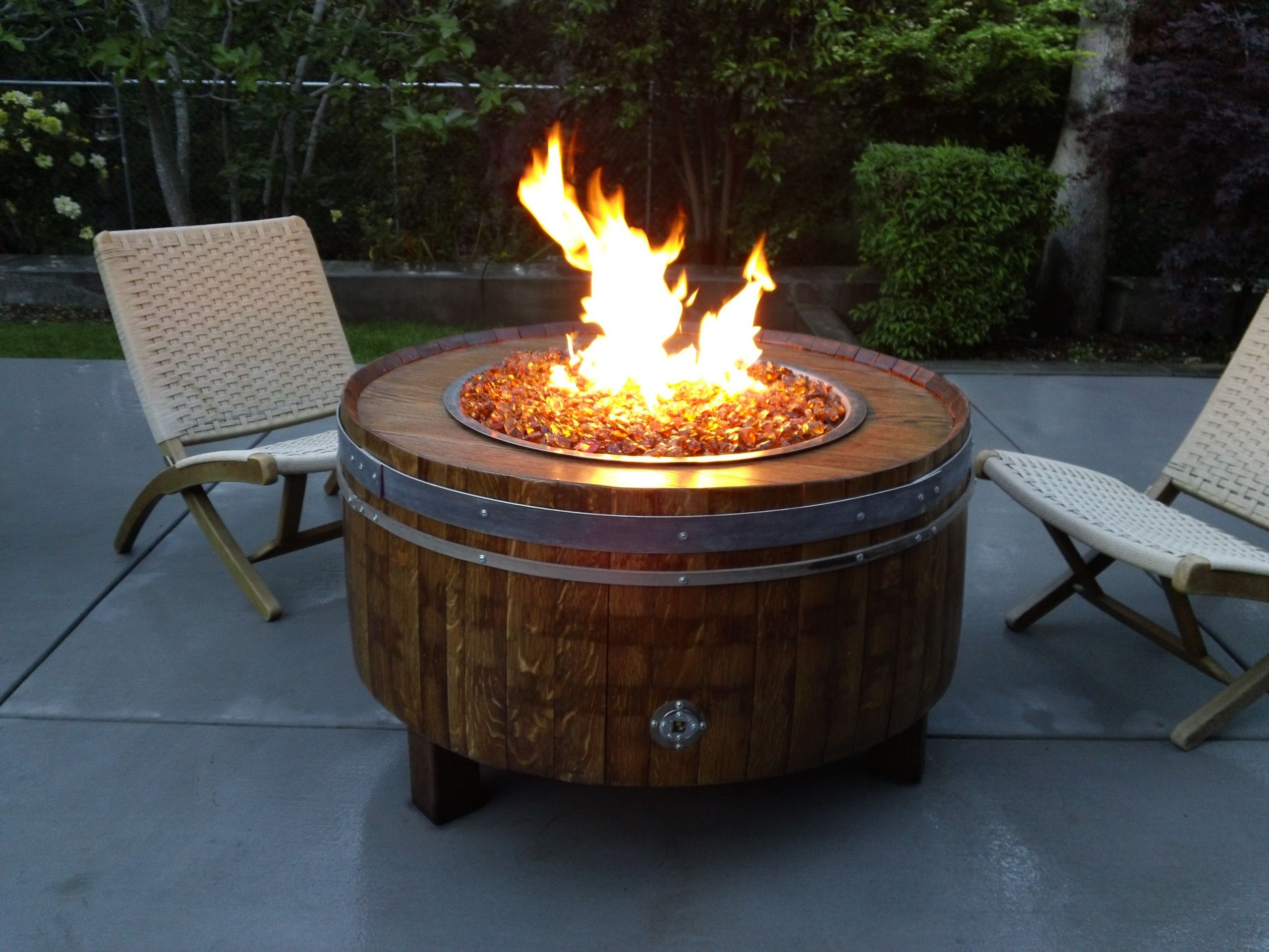 DIY Outdoor Propane Fire Pit
 Wine Barrel Fire Pits Sonoma County Fire Pits SHOP