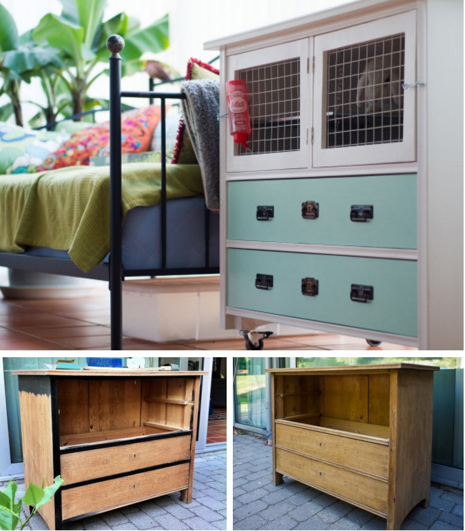 DIY Outdoor Rabbit Hutch
 10 DIY Rabbit Hutches From Upcycled Furniture