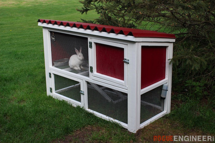 DIY Outdoor Rabbit Hutch
 DIY Rabbit Hutch Plans Free & Easy Rogue Engineer