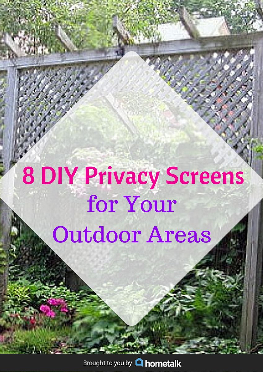 DIY Outdoor Screen
 Hometalk