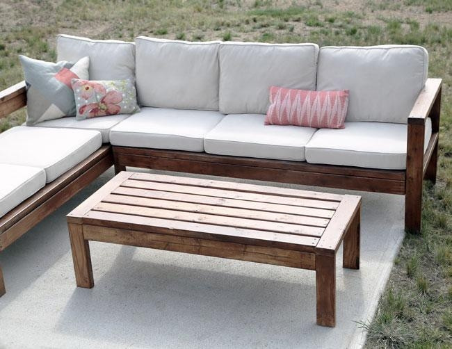 DIY Outdoor Sectional 2X4
 20 Ideas of Ana White Outdoor Sectional Sofas