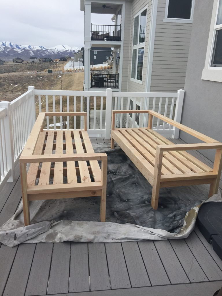 DIY Outdoor Sectional
 DIY Outdoor Furniture Honeybear Lane